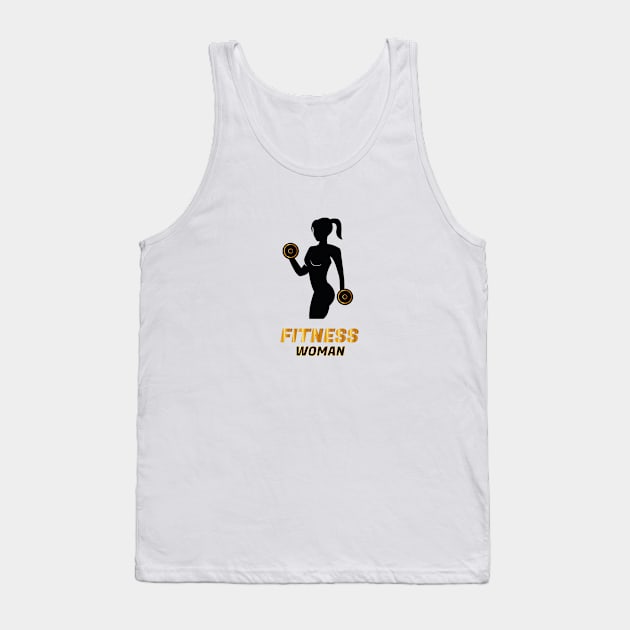 Fitness woman Tank Top by HB WOLF Arts